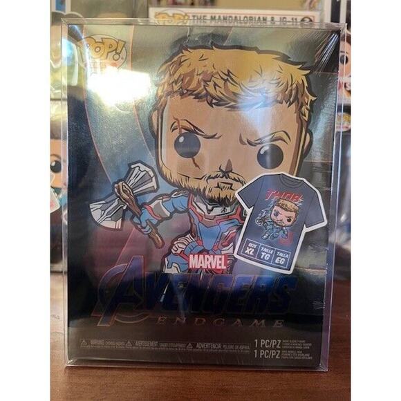 Funko POP! & Tees: Marvel - Thor [Quantum Realm Suit] (GiTD)(GameStop) - Picture 1 of 4